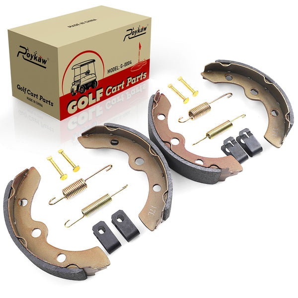 Brake Shoe Pads and Spring Kit for DS 1995-Up & Precedent Golf Cart Models Replaces # 1018232-01,1018163-01 (2 Short & 2 Long)