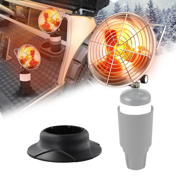 Golf Cart Propane Heater for 1 LB Cylinder, 6300 BTU Heater Propane with Cylinder Stand, Portable Propane Heater for Outdoor Use, Propane Tank Heater, Wide Heating Area, Allow -40°