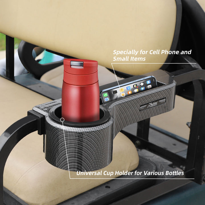 Roykaw Golf Cart Armrest with Cup Holder/Rear Seat Arm Rests Fit for E