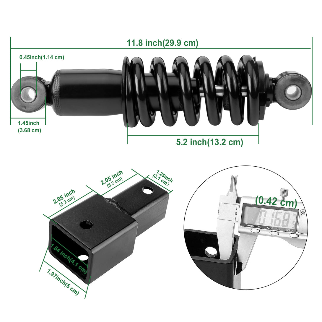 Heavy Duty Rear Shock Absorbers with Springs Kit For Yamaha G29 Drive ...